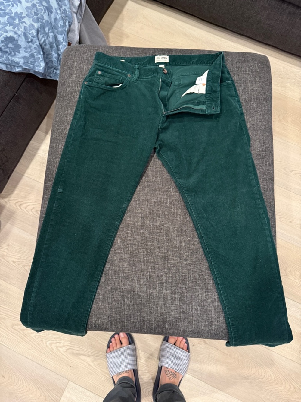 Todd Snyder Forest Green Corduroy Pants